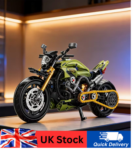 Classic motorbike building - classic,