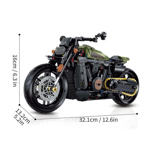 634pcs classic motorbike - classic,