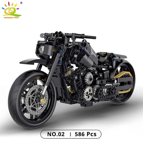 586pcs classic motorbike - 586pcs,