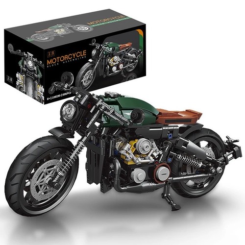Classic motorbike building - motorbike,